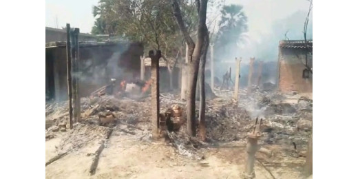मुजफ्फरपुर में भीषण अगलगी, चार मासूम बच्चों की जिंदा जलने से मौत